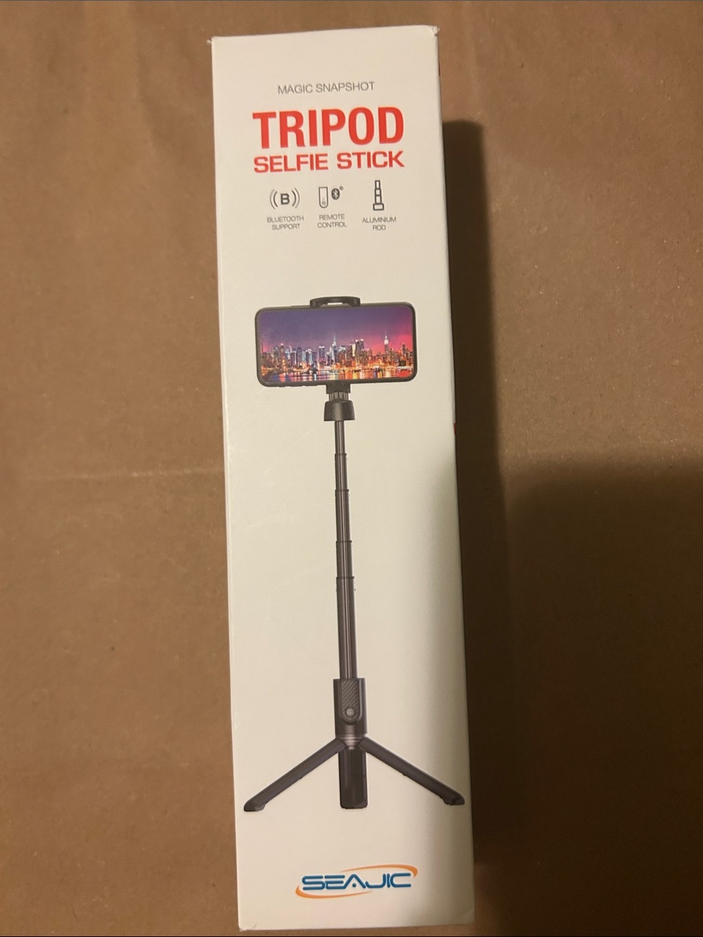 SEAJIC Tripod Selfie Stick - Black